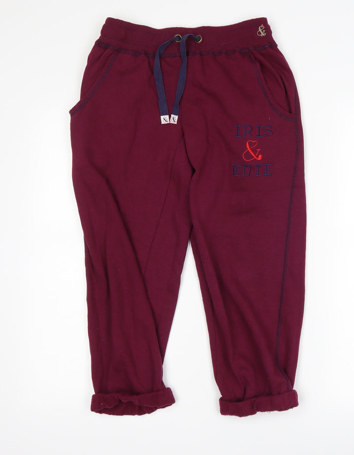 Debenhams Womens Purple Jogger Trousers Size 8 L23 in
