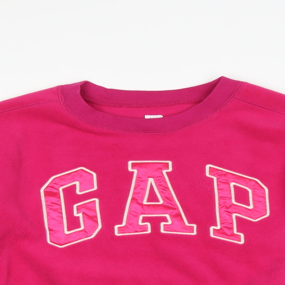 Gap Girls Pink  Fleece Pullover Sweatshirt Size 14-15 Years