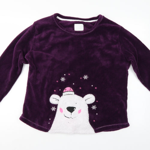Time To dream Womens Purple   Pullover Jumper Size L