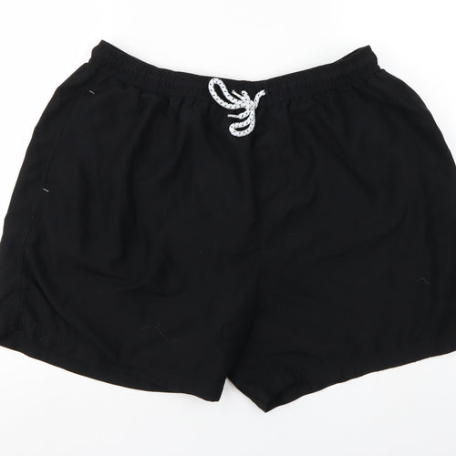 George Mens Black   Sweat Shorts Size 2XL