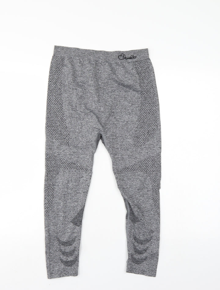 Preworn Womens Grey Track Pants Leggings Size XS L19 in - Elastic Waist
