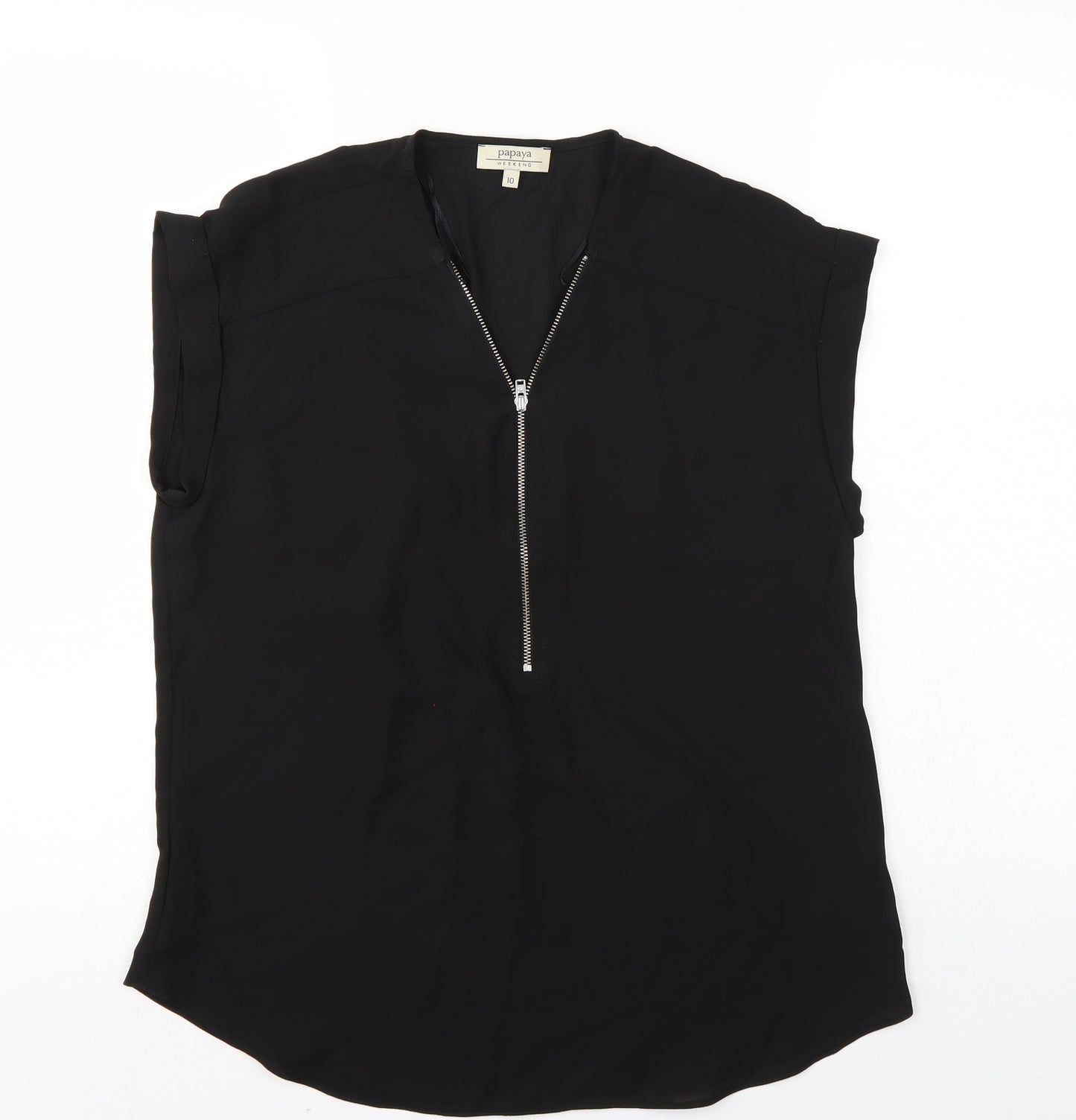 Papaya Womens Black   Basic Tank Size 10