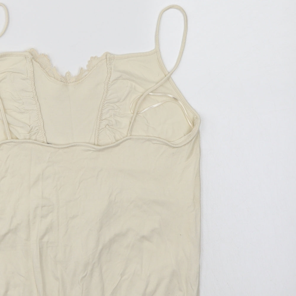 Preworn Womens Ivory   Basic Blouse Size 14