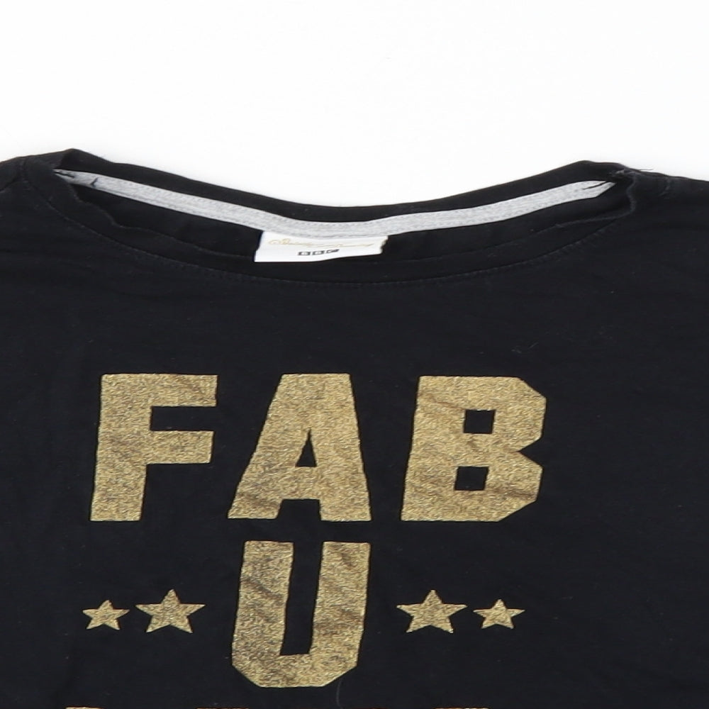 Strictly Come dancing Womens Black   Cropped T-Shirt Size XS