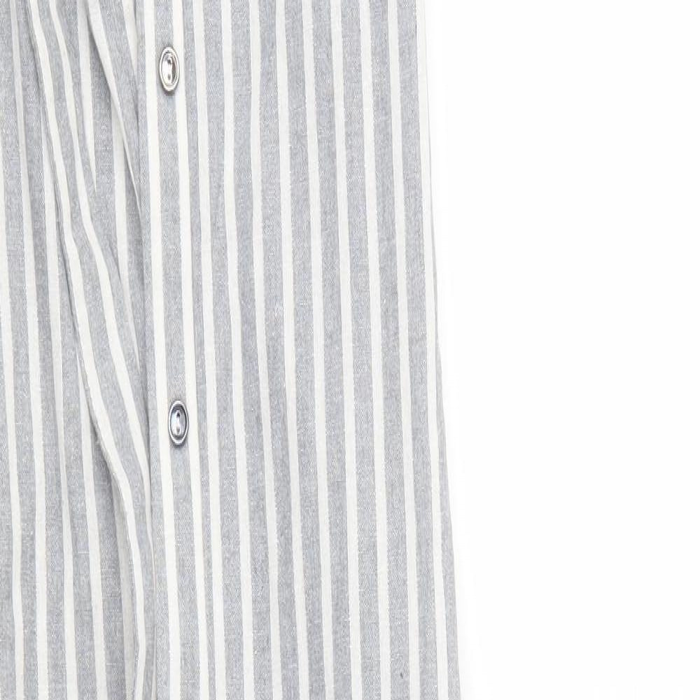 Primark Womens Grey Striped  Tank Dress  Size 6