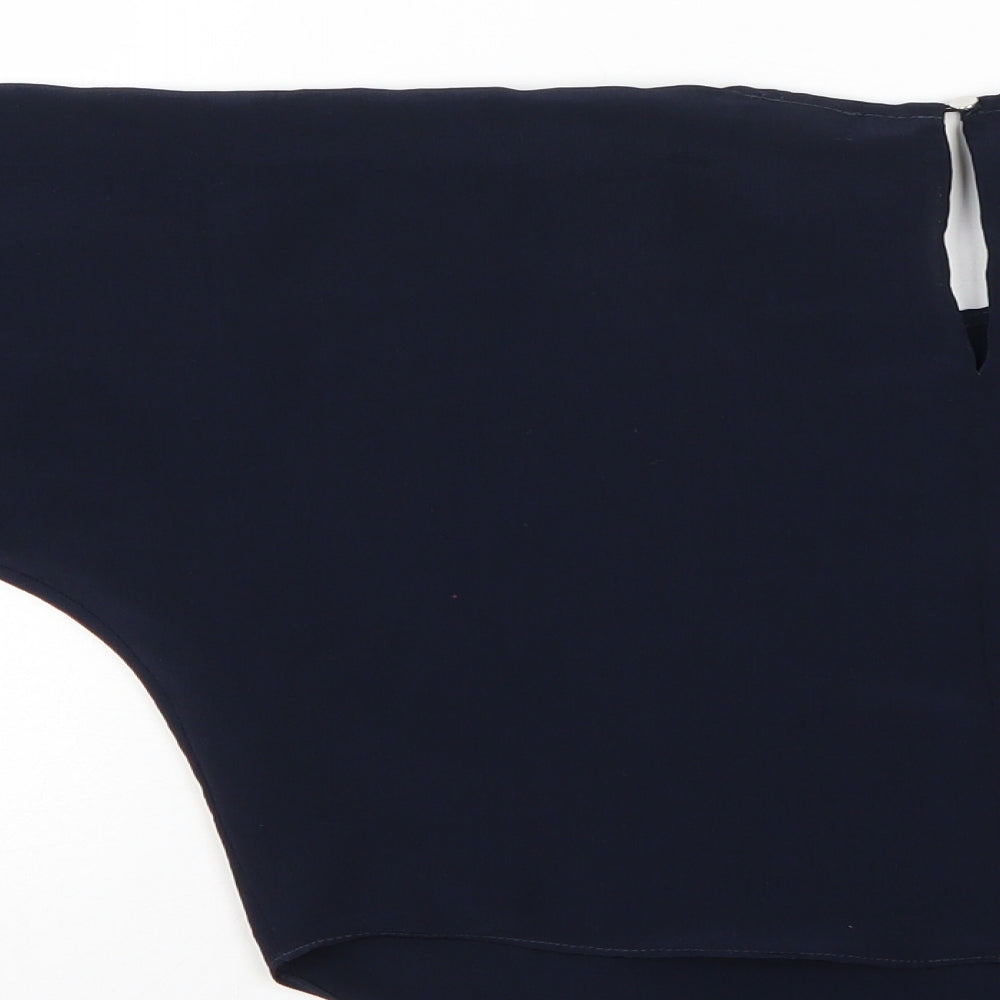 River Island Girls Blue   Basic Blouse Size 5-6 Years  - batwing