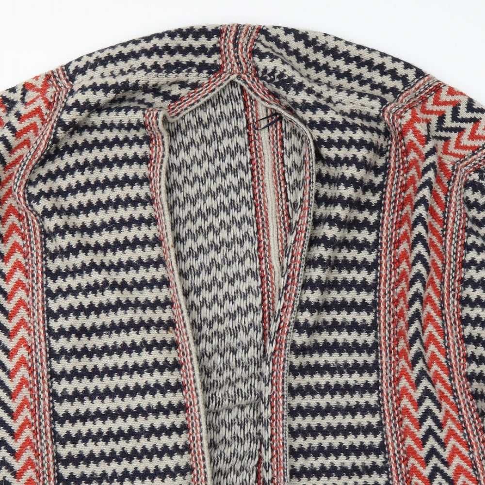 Monsoon Womens Multicoloured Geometric  Cape Jumper Size XL