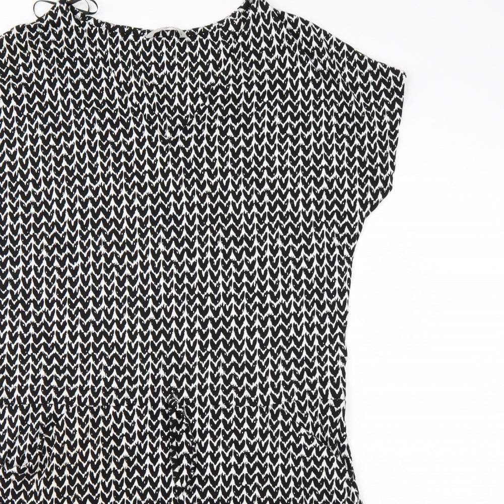 TU Womens Black   T-Shirt Dress  Size 14
