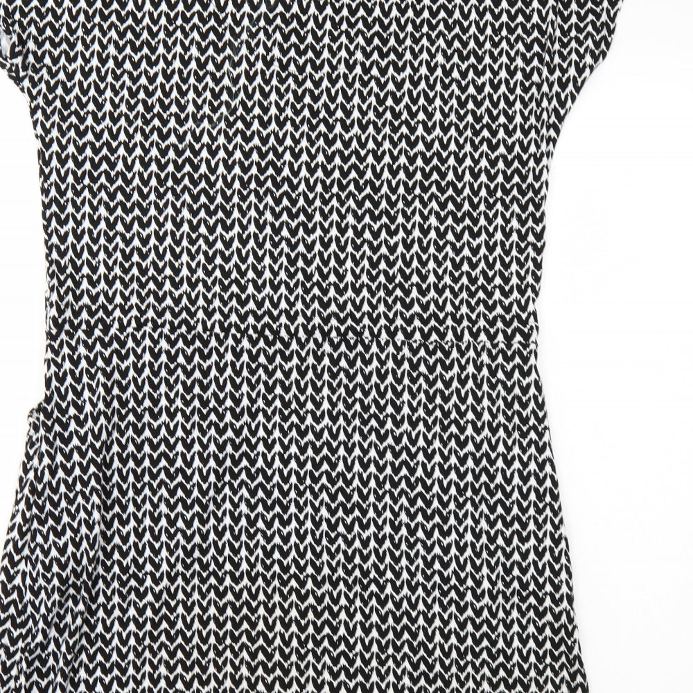 TU Womens Black   T-Shirt Dress  Size 14