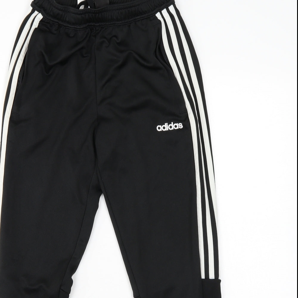 adidas Boys Black   Sweatpants Trousers Size 10-11 Years