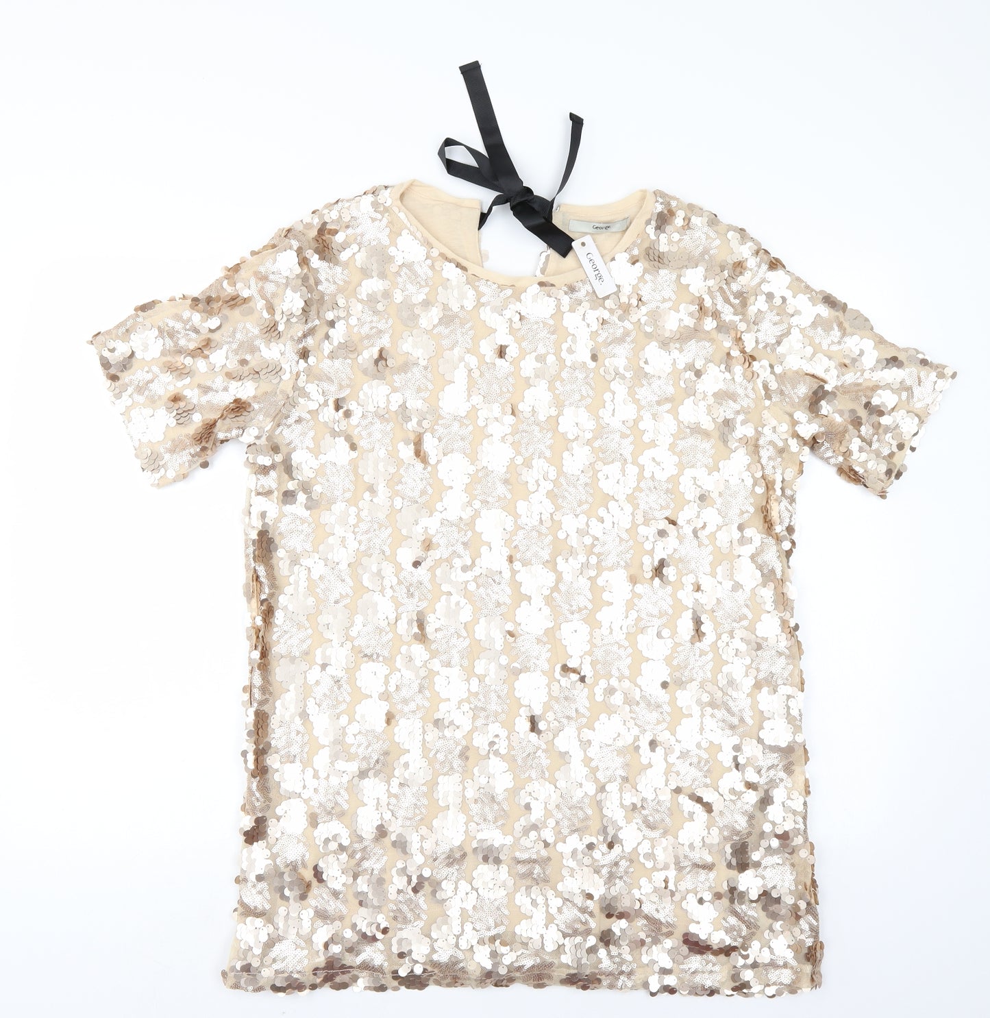 George Womens Beige   Tunic Blouse Size 16
