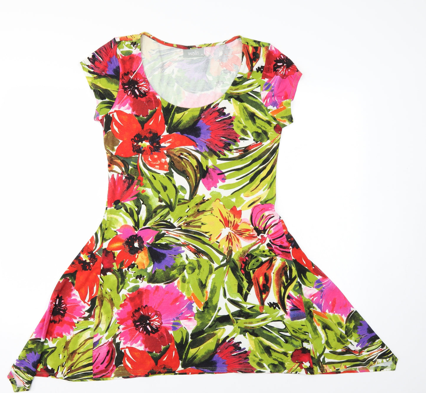 Wallis Womens Multicoloured Floral  T-Shirt Dress  Size M