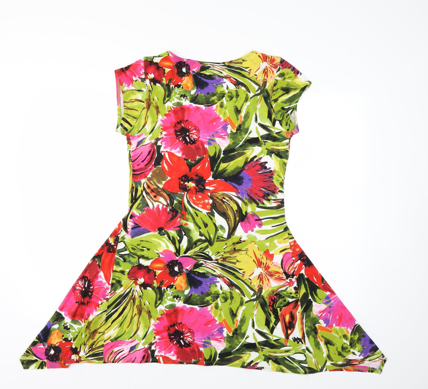 Wallis Womens Multicoloured Floral  T-Shirt Dress  Size M