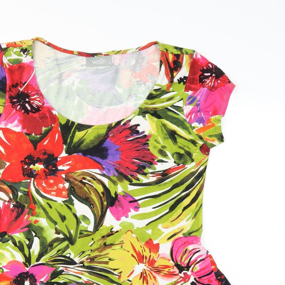 Wallis Womens Multicoloured Floral  T-Shirt Dress  Size M