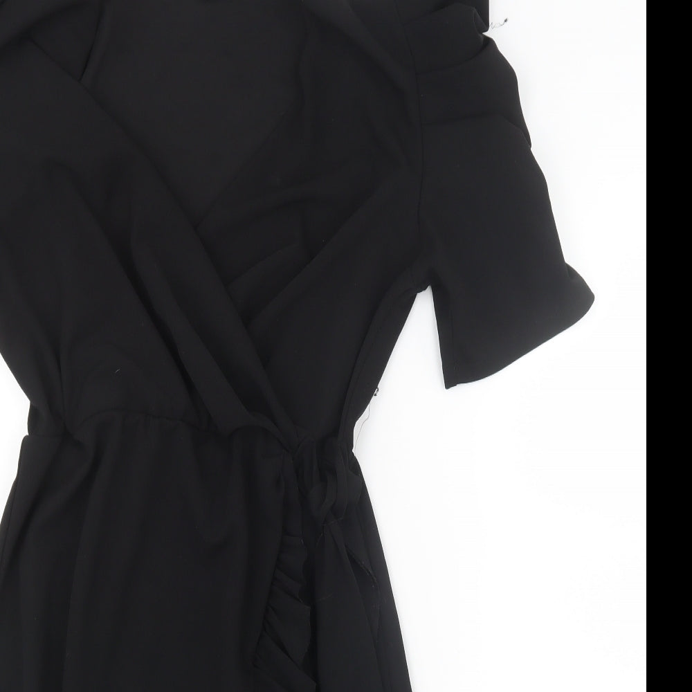 Boohoo Womens Black   Shirt Dress  Size 14