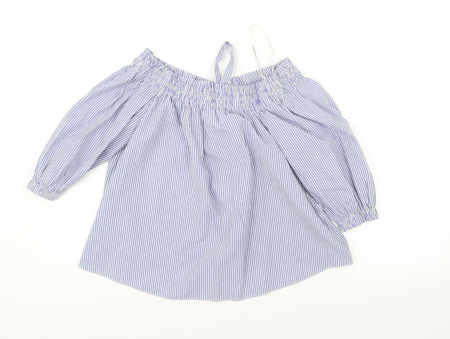 Atmosphere Womens Blue Striped  Basic Blouse Size 12