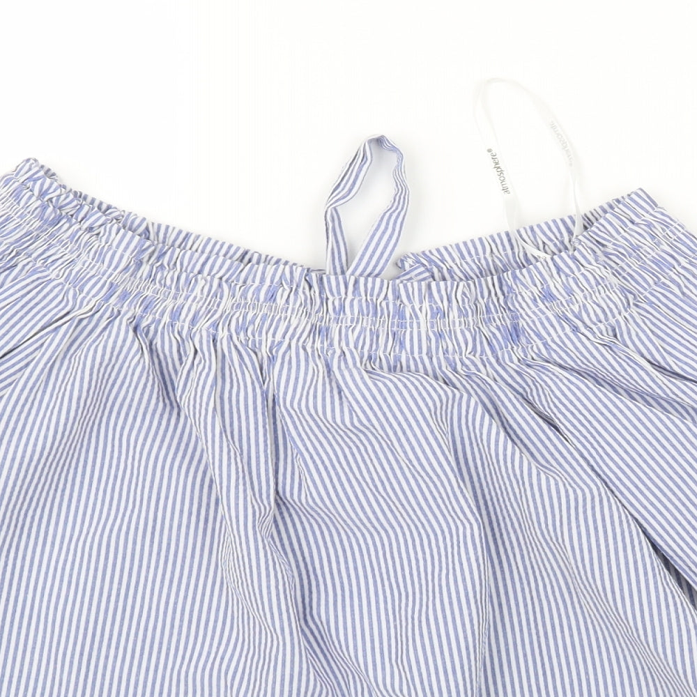 Atmosphere Womens Blue Striped  Basic Blouse Size 12