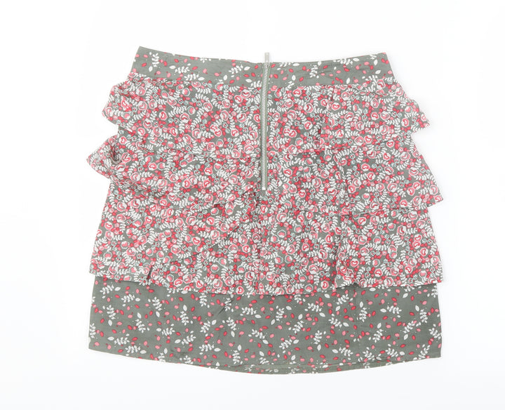 Oasis Womens Pink Floral  Straight & Pencil Skirt Size 10
