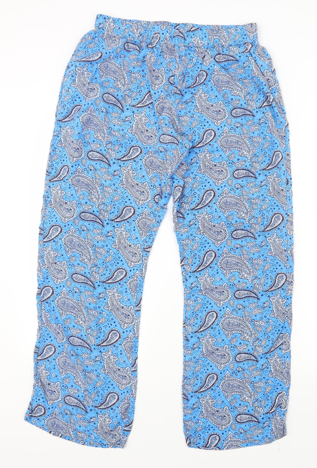 Love To Lounge Womens Blue Paisley  Capri Pyjama Pants Size 10