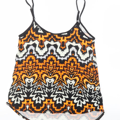 Dorothy Perkins Womens Orange Geometric  Camisole T-Shirt Size 14