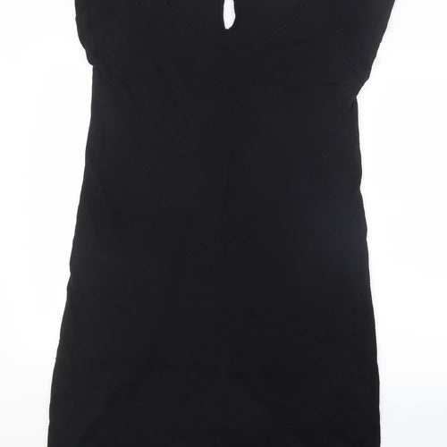 O STIN Womens Black  Knit Jumper Dress  Size L