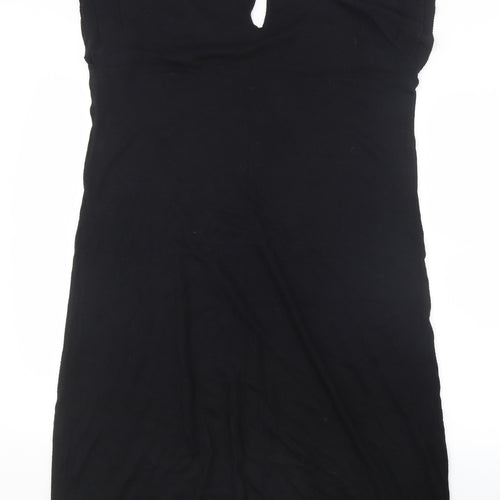 O STIN Womens Black  Knit Jumper Dress  Size L