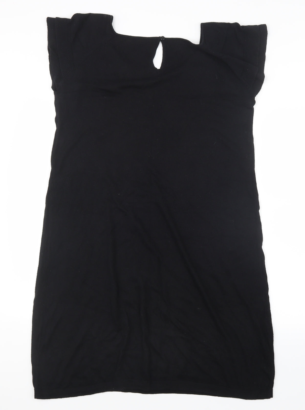 O STIN Womens Black  Knit Jumper Dress  Size L