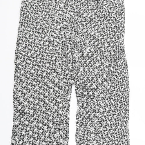 Dorothy Perkins Womens Black Geometric  Trousers  Size 16 L25 in