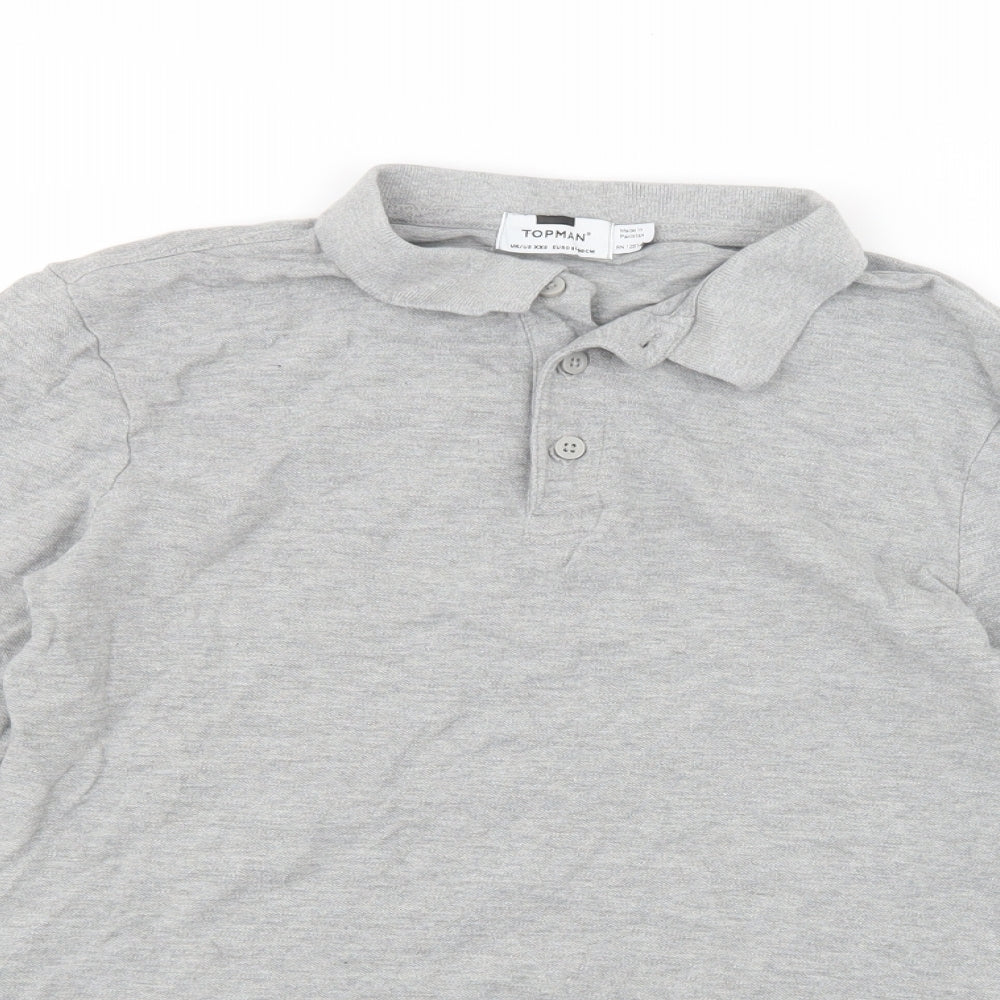 Topman Mens Grey    T-Shirt Size XS