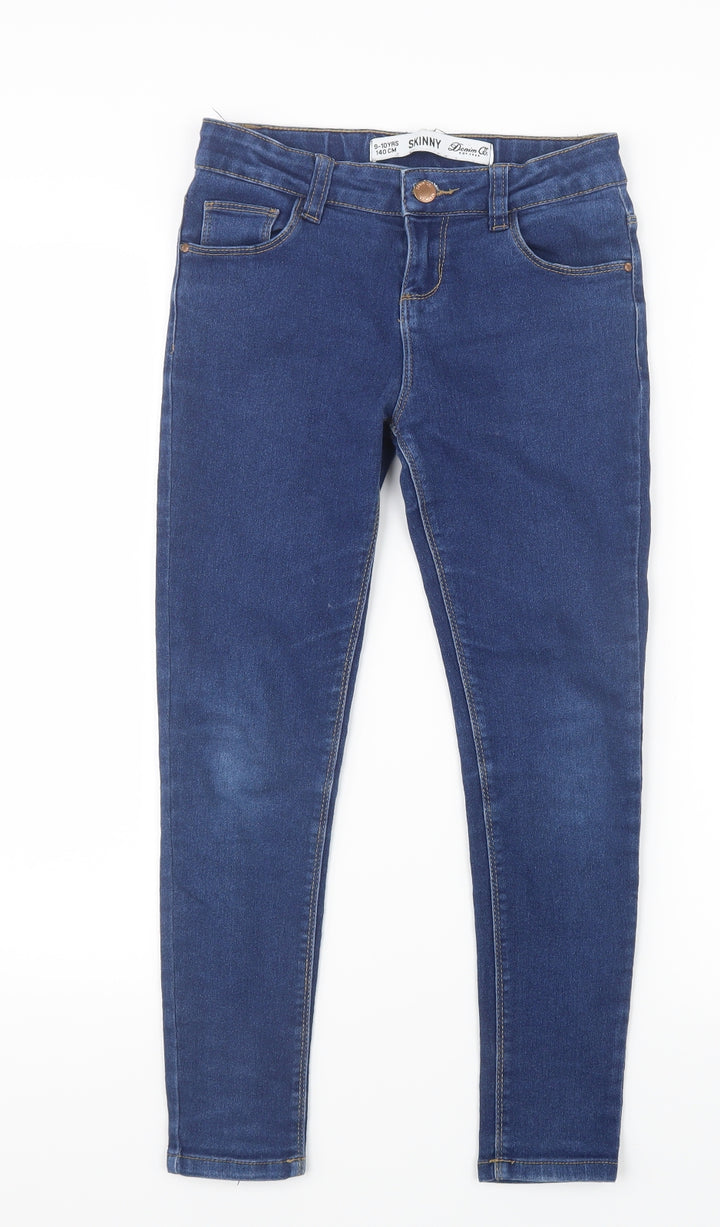 Denim Co. Girls Blue Denim Skinny Jeans Size 9-10 Years