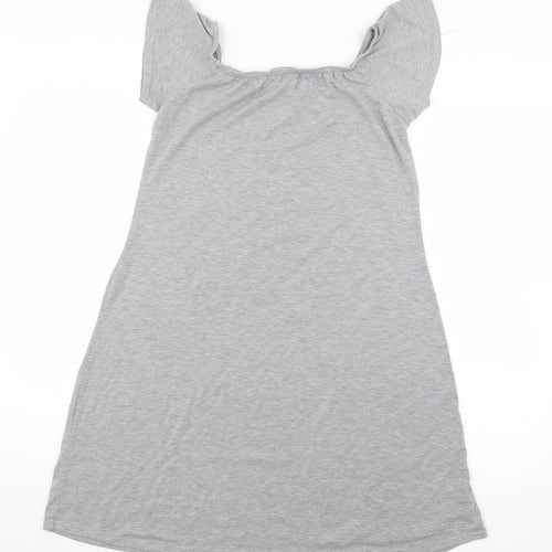 PRETTYLITTLETHING Womens Grey   T-Shirt Dress  Size 12