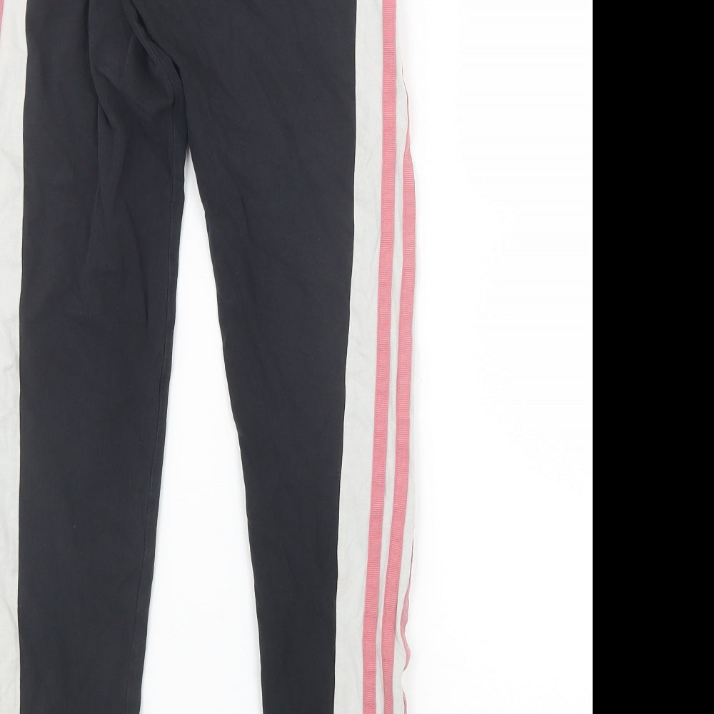adidas Girls Black   Carrot Trousers Size 11-12 Years