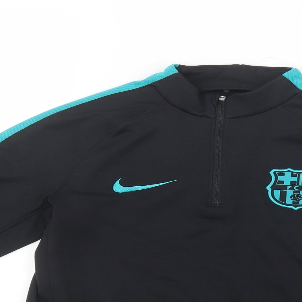 Nike Boys Black   Jacket  Size 10-11 Years  - Barcelona FC