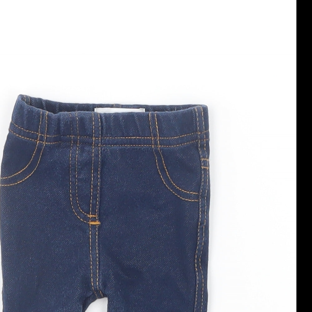 Earlydays Girls Blue   Capri Leggings Size 0-3 Months