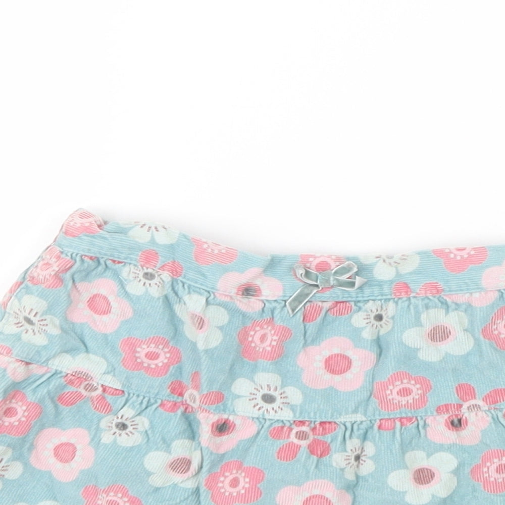 Cherokee Girls Green Floral  A-Line Skirt Size 2-3 Years