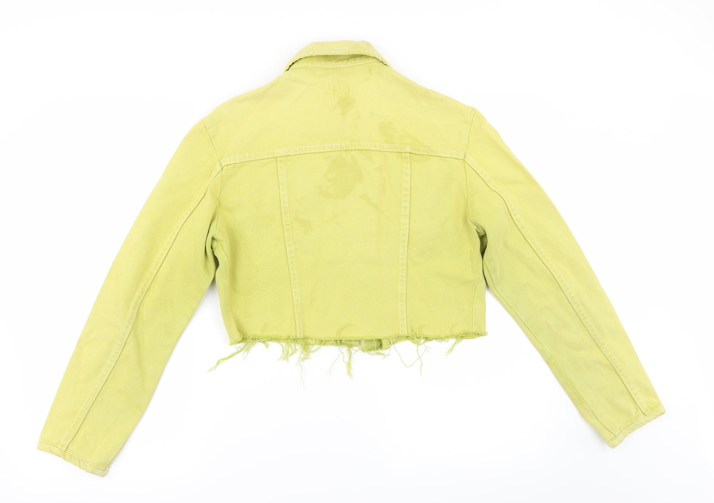 Warehouse Womens Green   Jacket  Size 12  - CROPPED