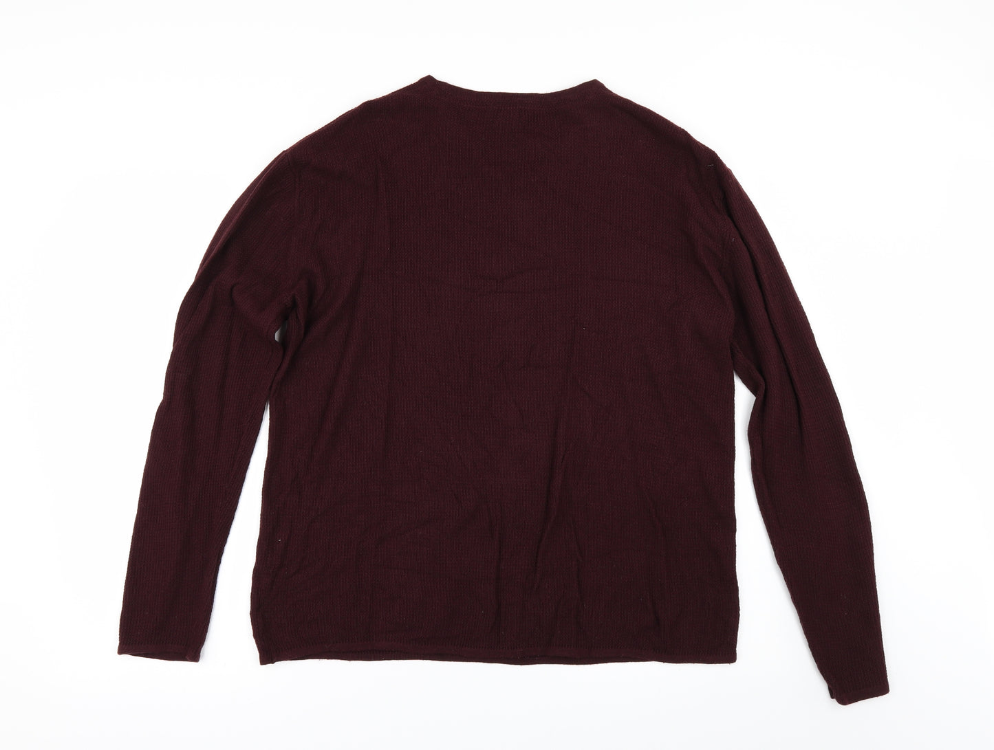 H&M Womens Red   Pullover Jumper Size M