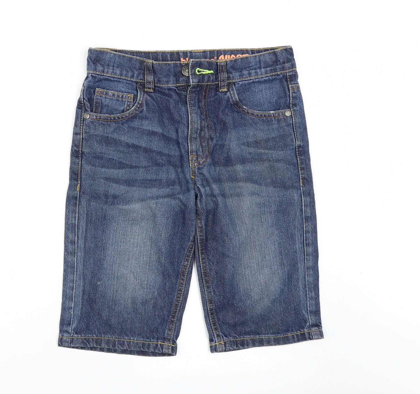 Blue Zoo Boys Blue  Denim Chino Shorts Size 9 Years