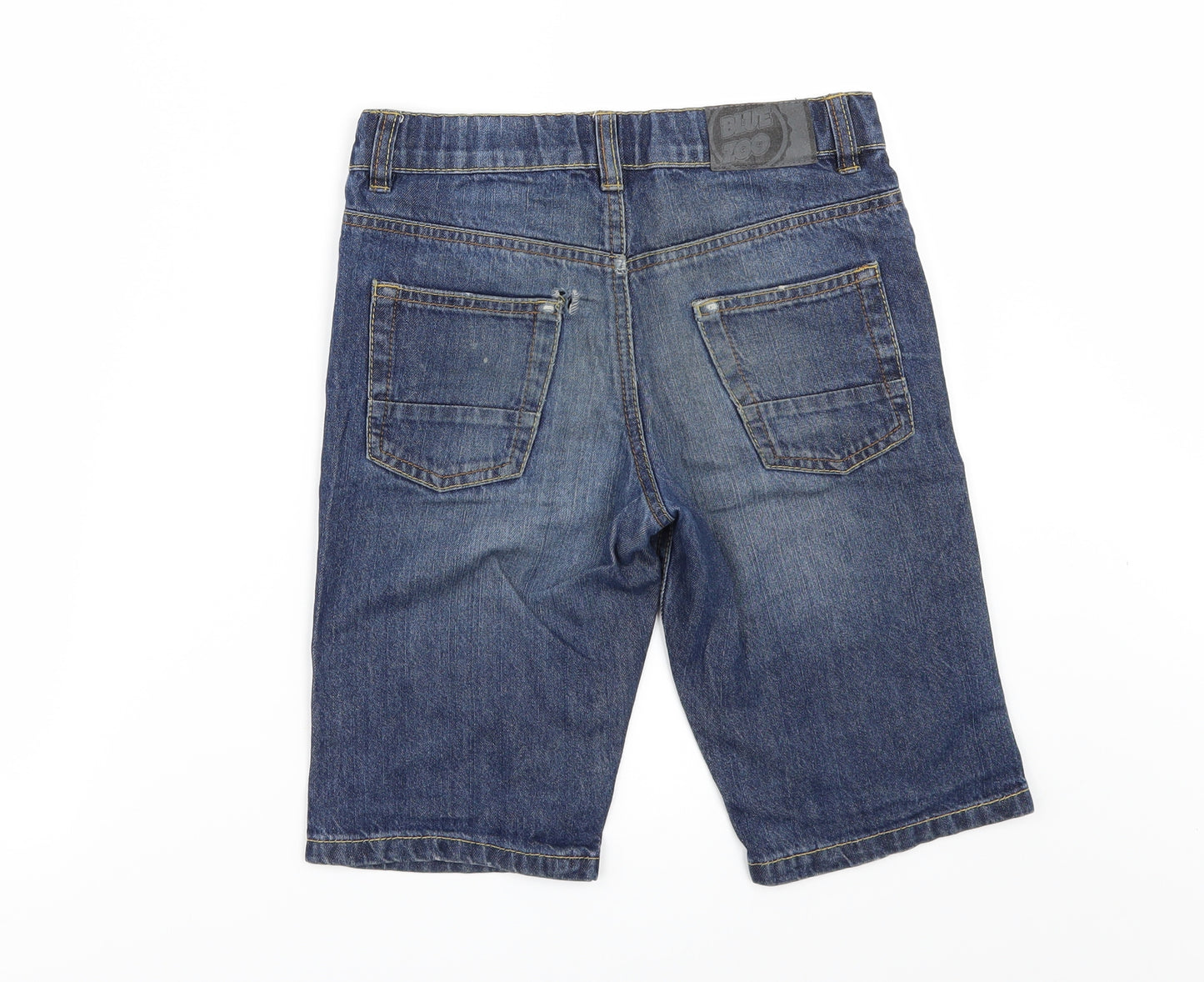 Blue Zoo Boys Blue  Denim Chino Shorts Size 9 Years
