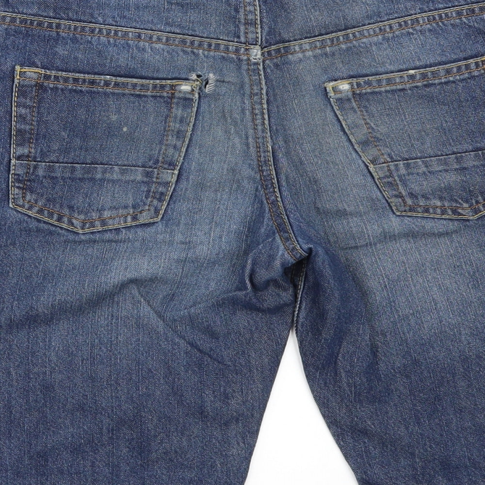 Blue Zoo Boys Blue  Denim Chino Shorts Size 9 Years