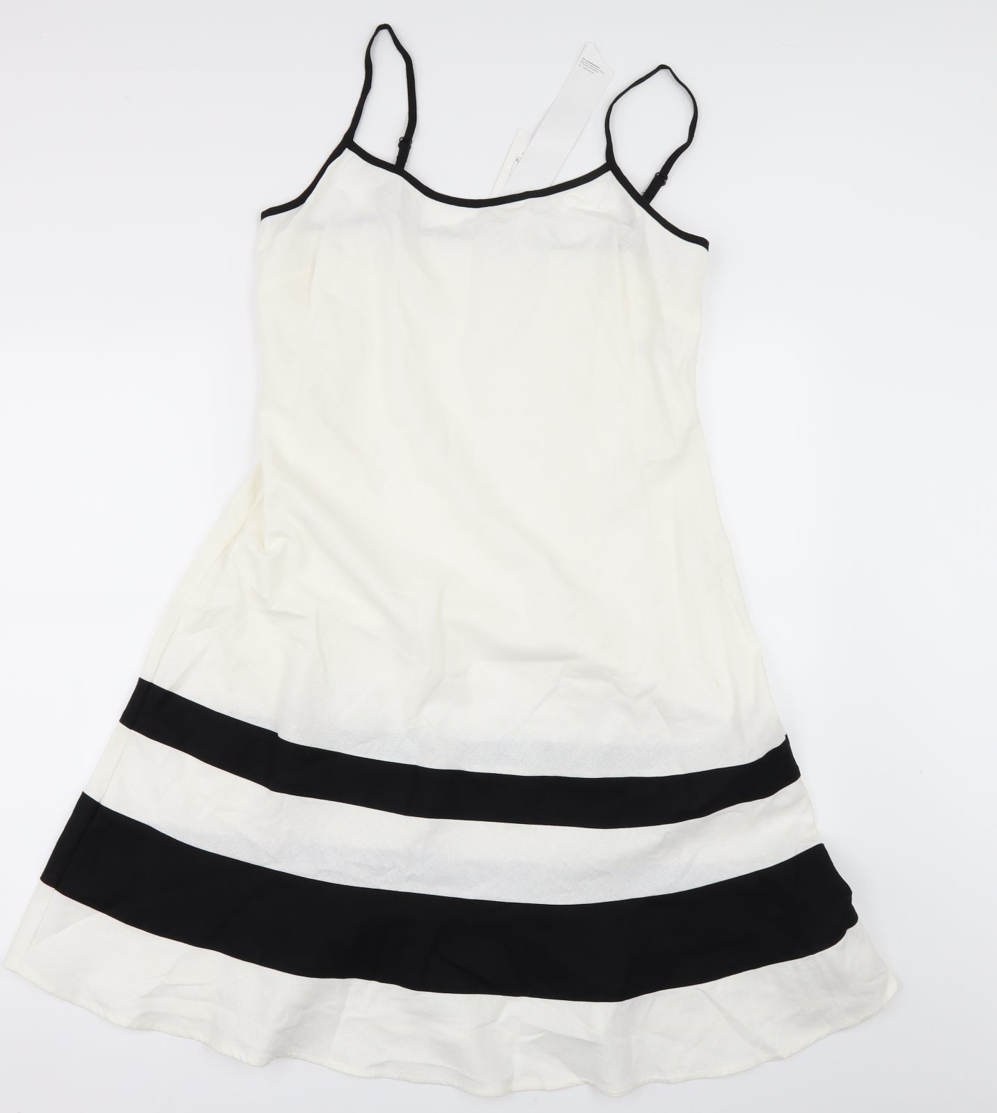 Marks and Spencer Womens White   A-Line  Size 14  - sun dress