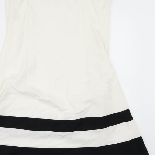Marks and Spencer Womens White   A-Line  Size 14  - sun dress