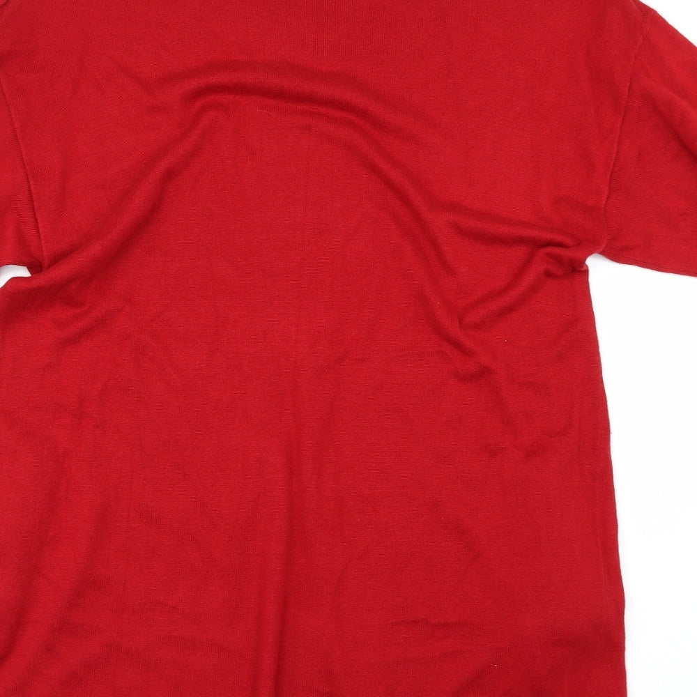 Marks and Spencer Womens Red   Jumper Dress  Size 14