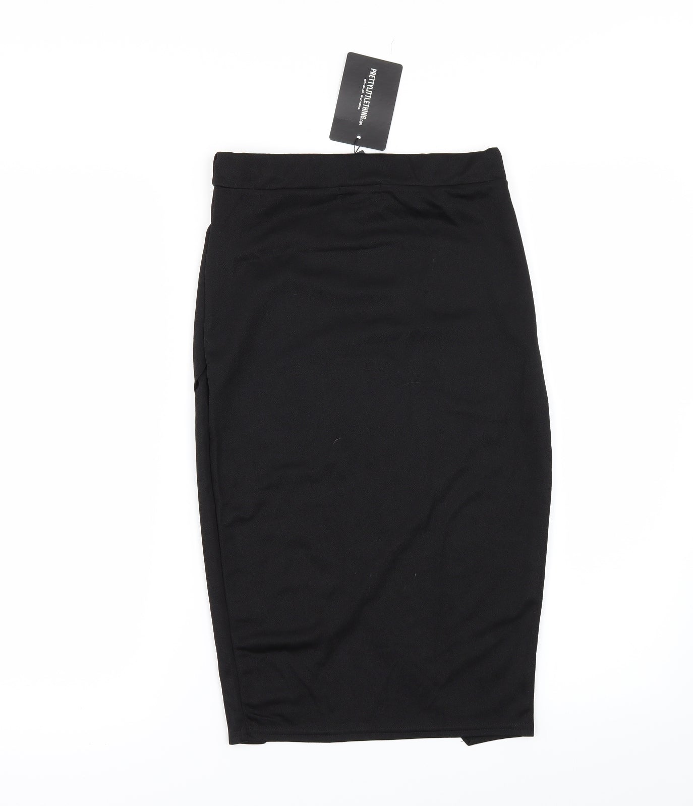 PRETTYLITTLETHING Womens Black   Straight & Pencil Skirt Size 8