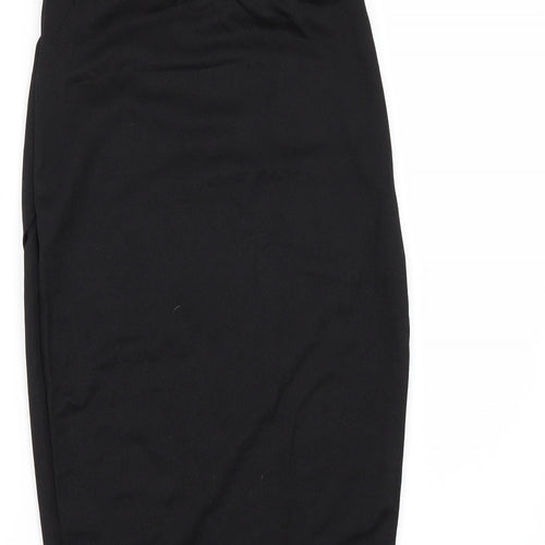 PRETTYLITTLETHING Womens Black   Straight & Pencil Skirt Size 8