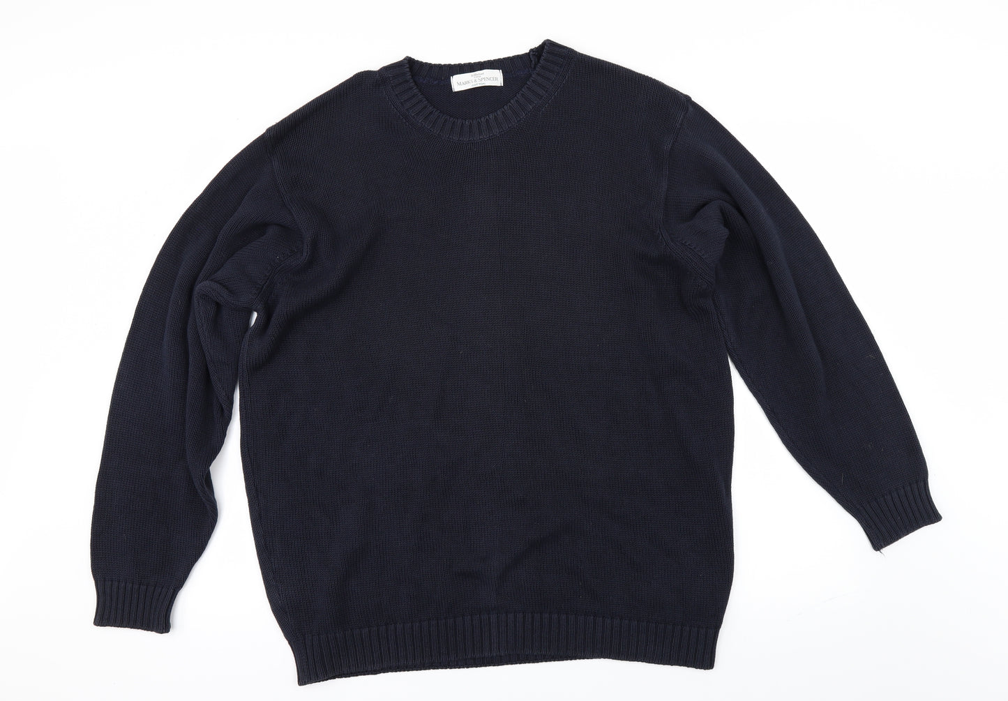 Marks and Spencer Mens Black   Pullover Jumper Size L