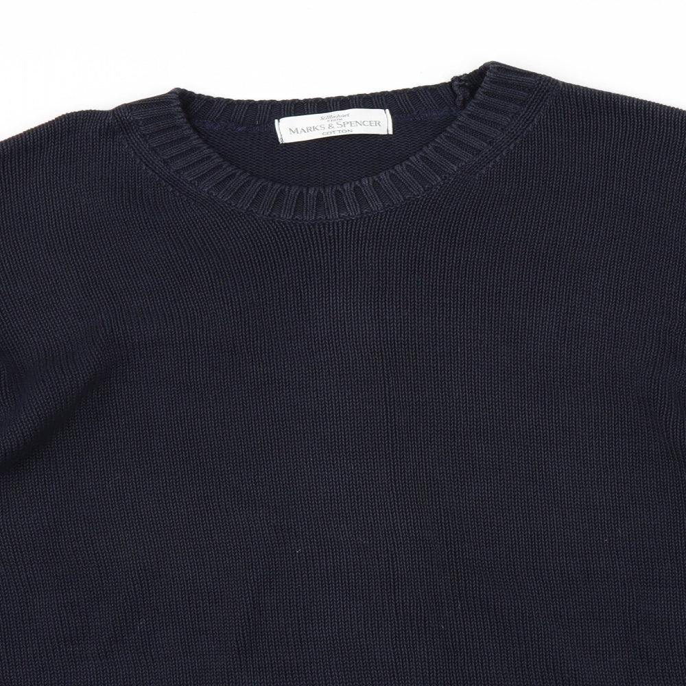 Marks and Spencer Mens Black   Pullover Jumper Size L