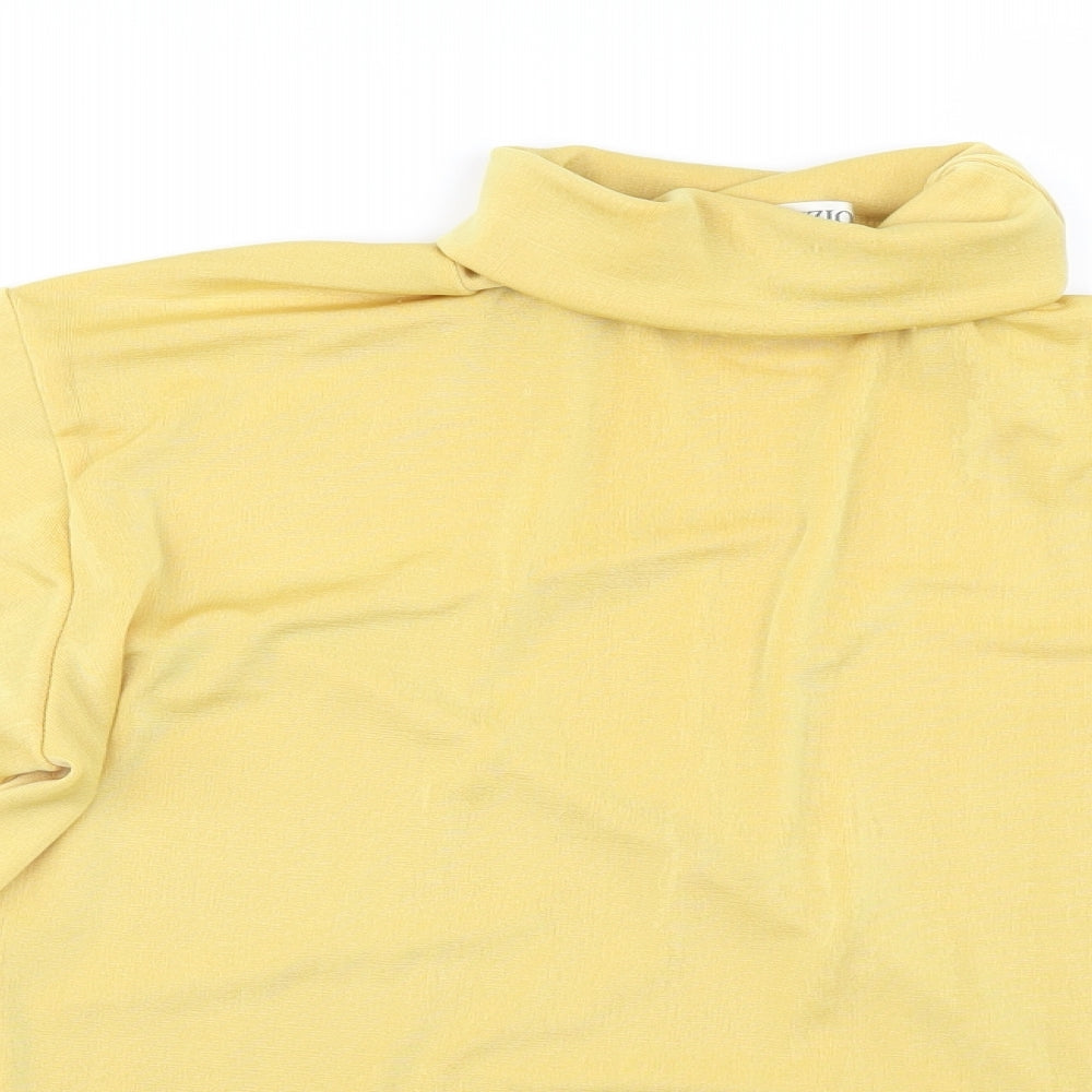 FABRIZIO Womens Yellow   Pullover Jumper Size L
