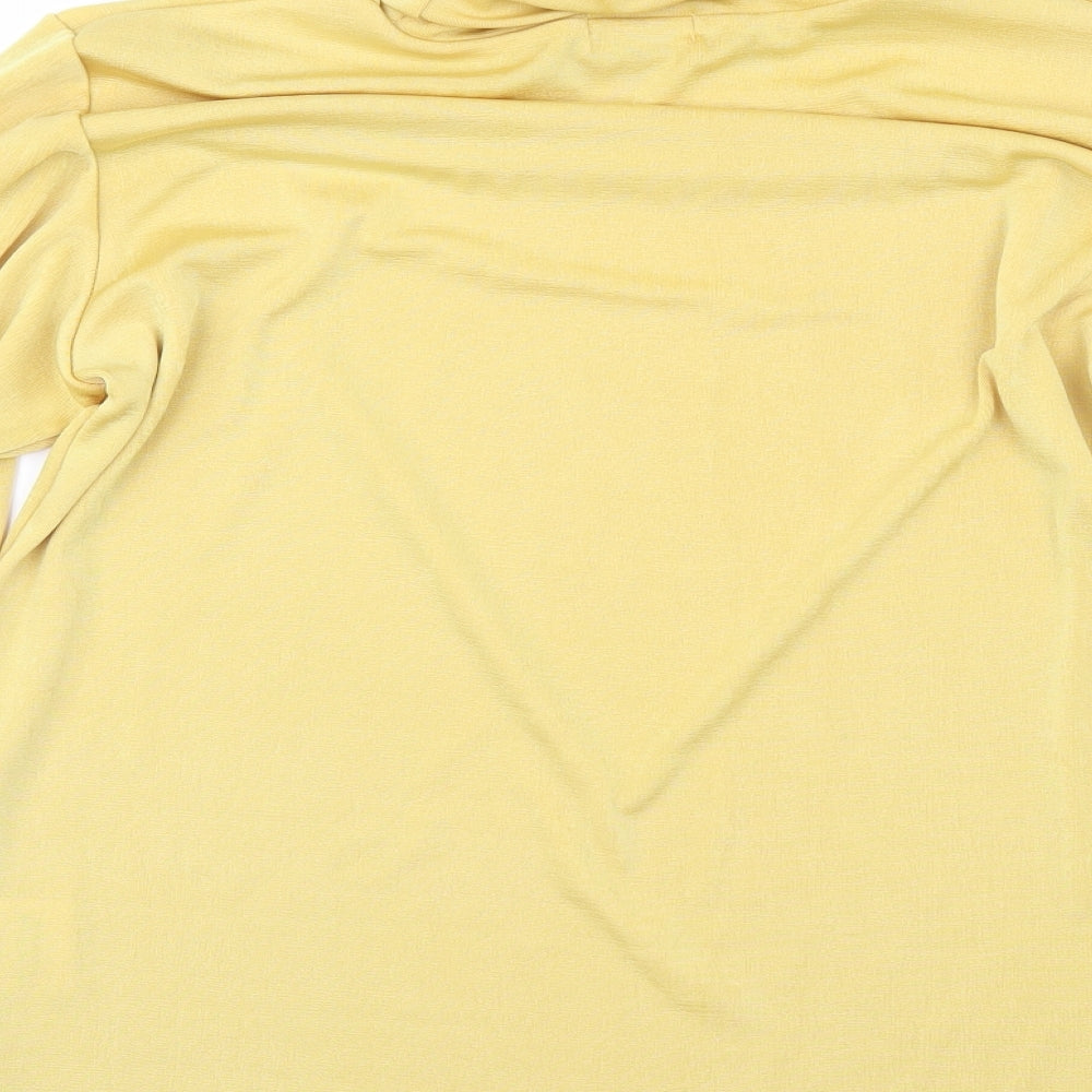 FABRIZIO Womens Yellow   Pullover Jumper Size L