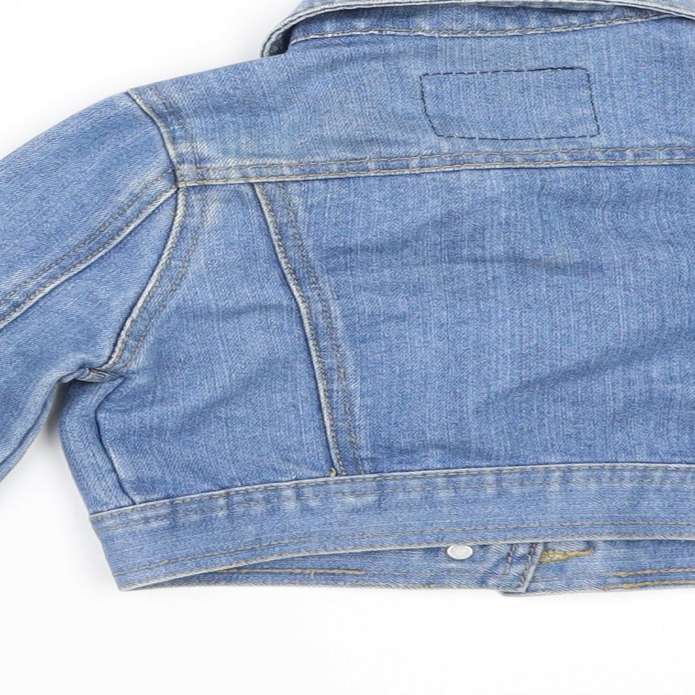 George Girls Blue  Denim Jacket  Size 4-5 Years